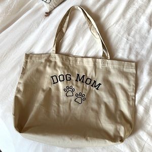 Dog Mom Tote Bag - Large Organic Tote Bag